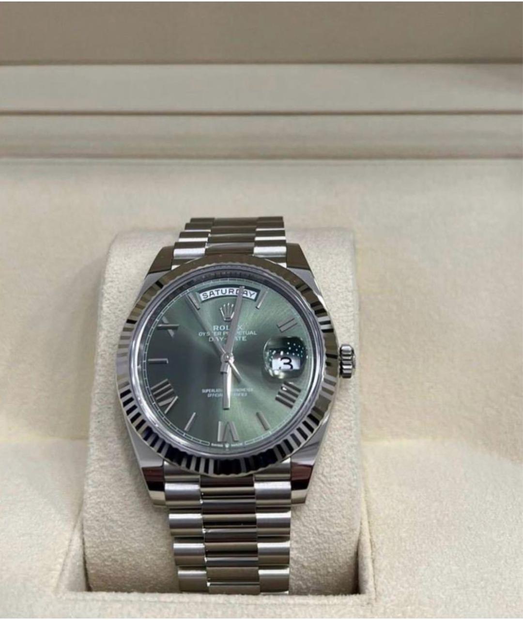 ROLEX Зеленые часы, фото 2