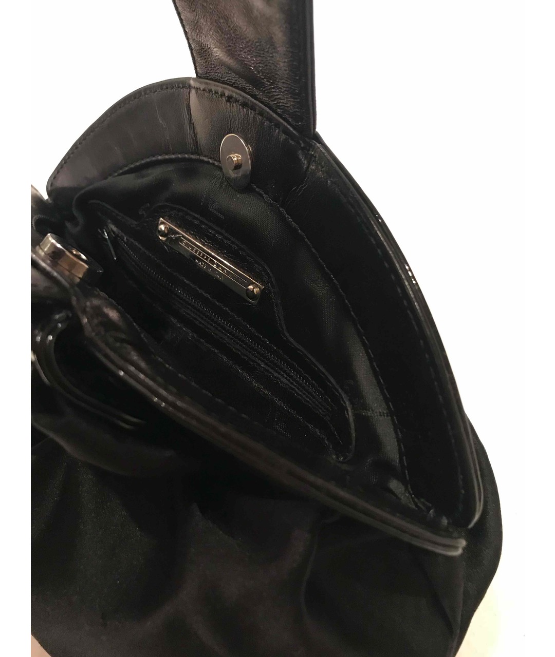 GIUSEPPE ZANOTTI DESIGN Черная сумка тоут из лакированной кожи, фото 4