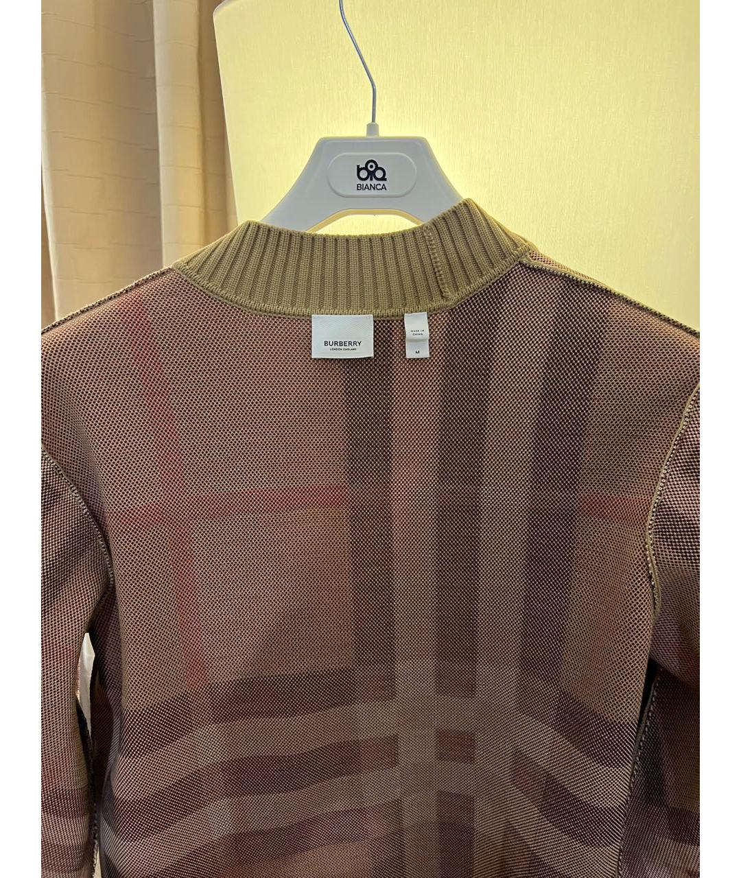 BURBERRY Бежевый шерстяной кардиган, фото 3