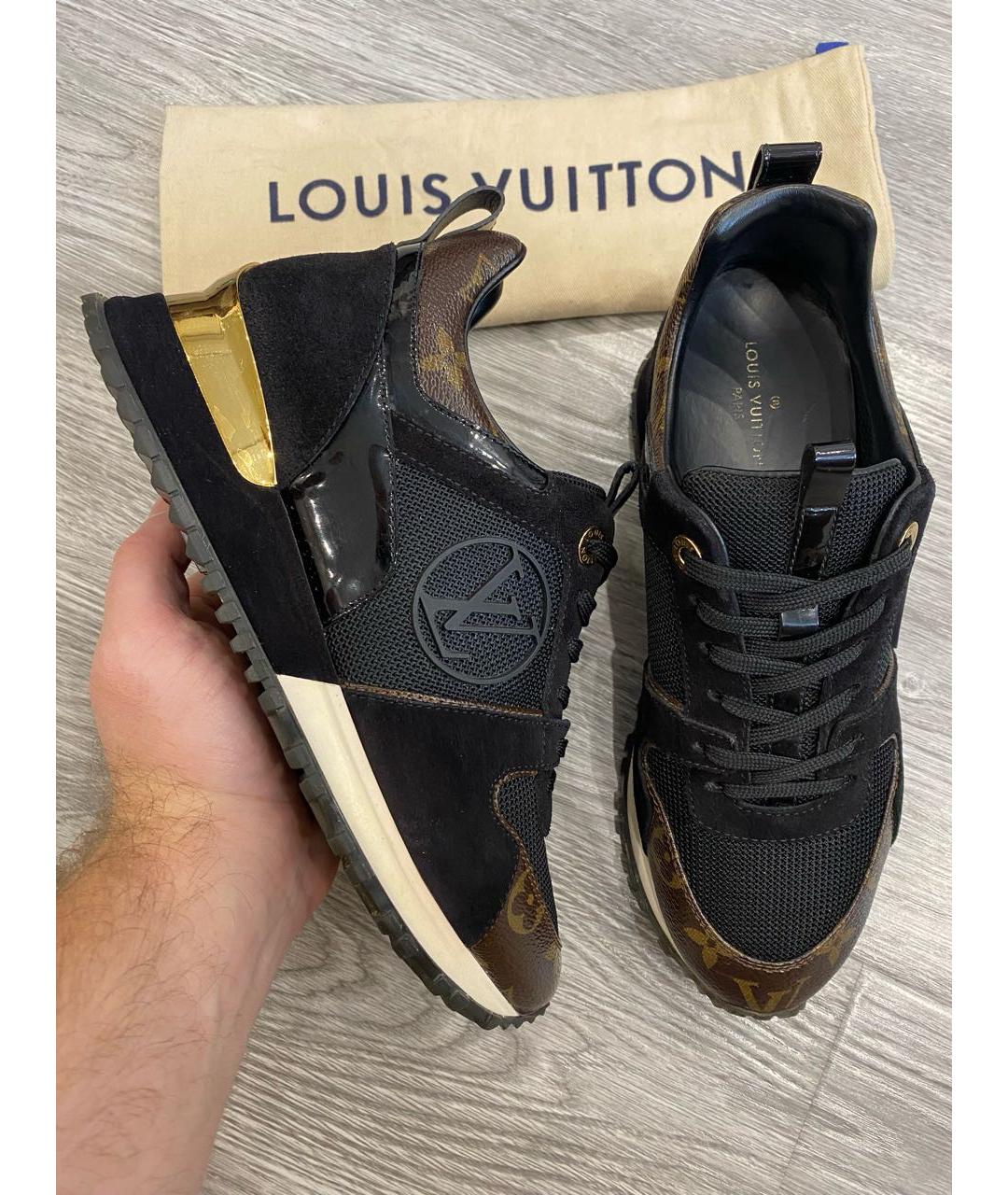 LOUIS VUITTON PRE-OWNED Черные кроссовки, фото 9