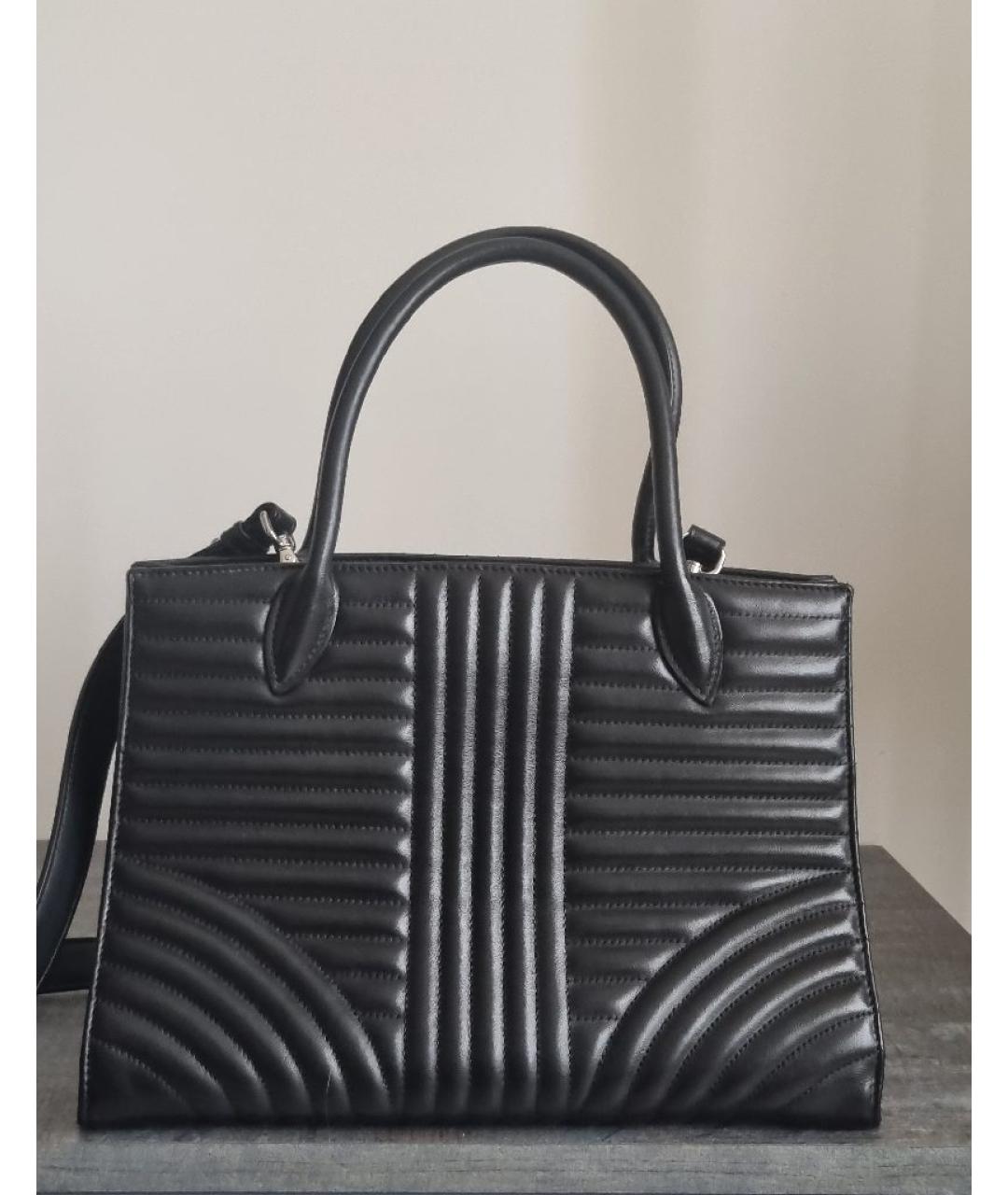 PRADA Черная кожаная сумка тоут, фото 3
