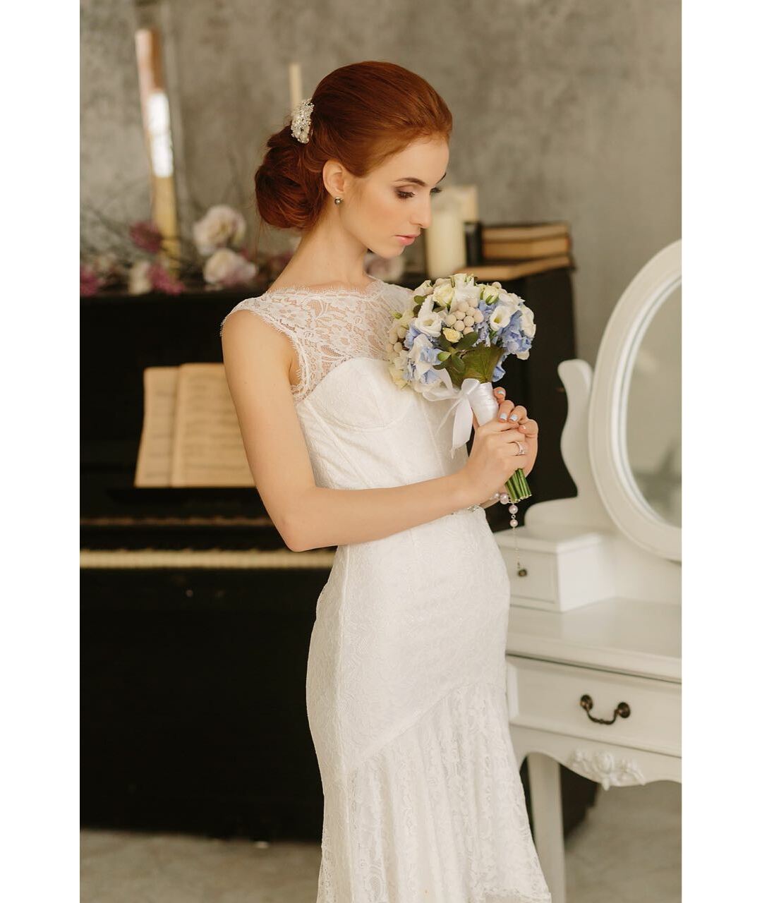 BCBG MAXAZRIA Белое кружевное свадебное платье, фото 5
