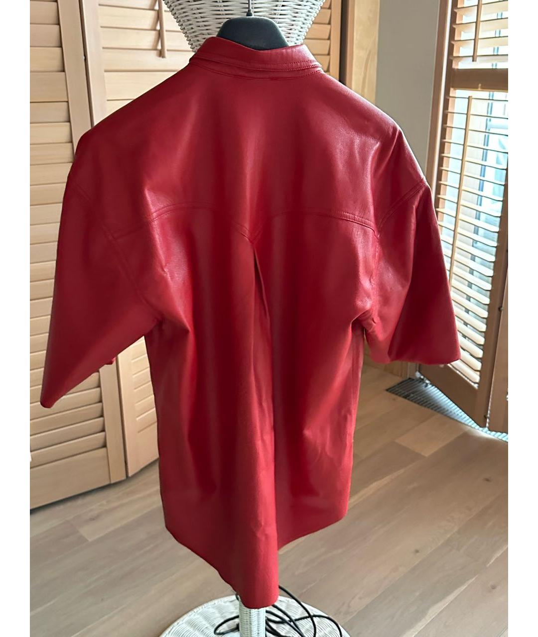 NANUSHKA Красная полиэстеровая рубашка, фото 2