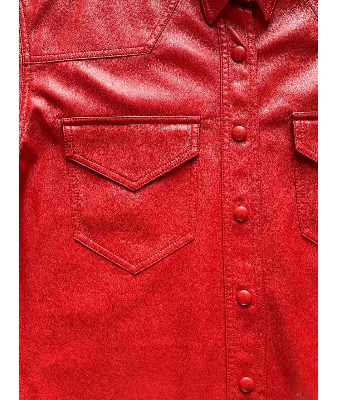 NANUSHKA Красная полиэстеровая рубашка, фото 4