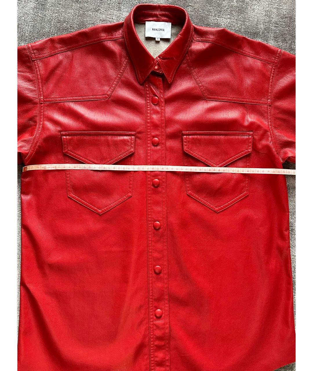 NANUSHKA Красная полиэстеровая рубашка, фото 7