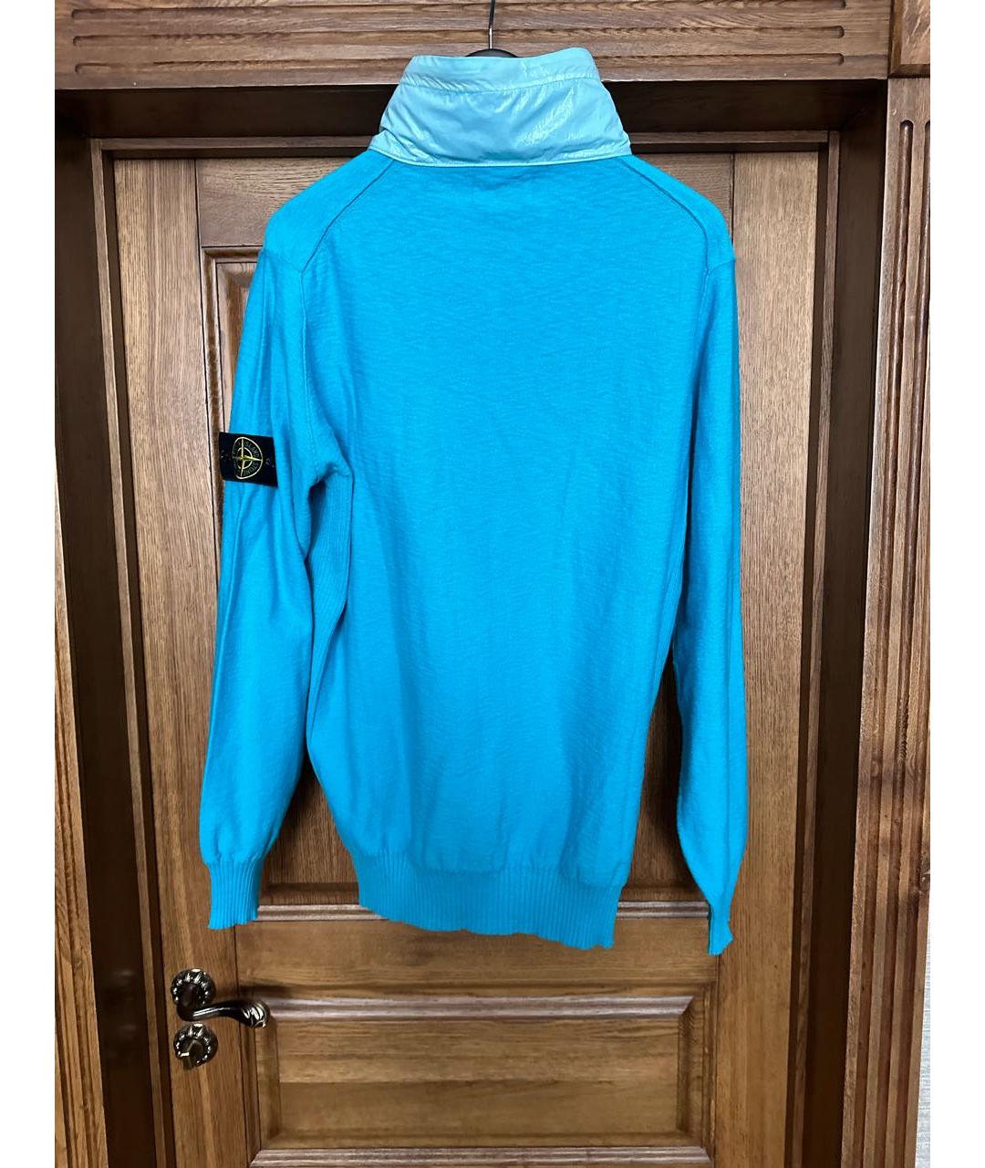 STONE ISLAND Бирюзовый джемпер / свитер, фото 2
