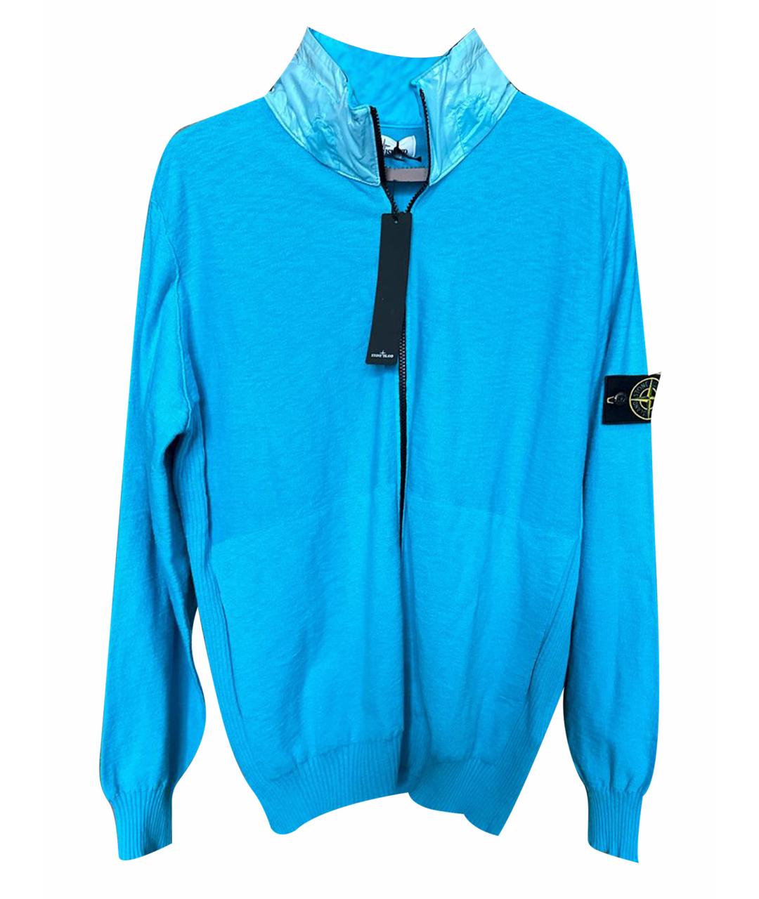 STONE ISLAND Бирюзовый джемпер / свитер, фото 1