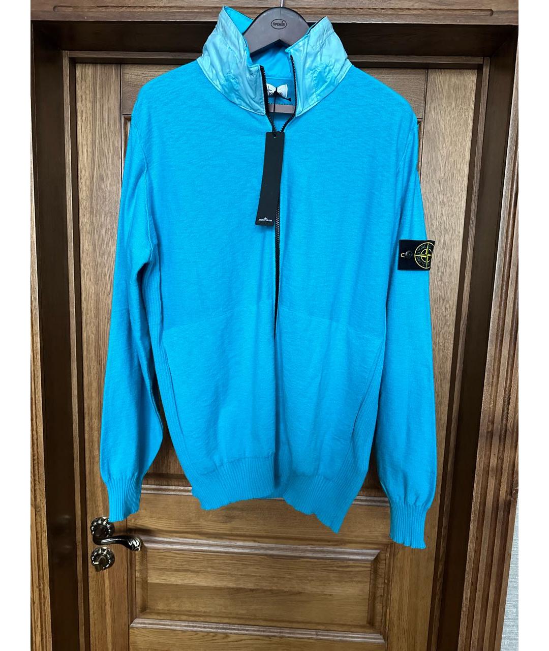 STONE ISLAND Бирюзовый джемпер / свитер, фото 6