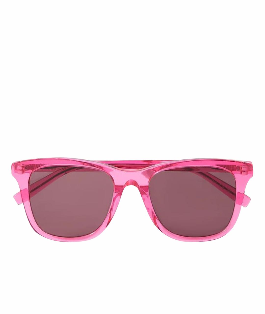 SAINT LAURENT Розовые пластиковые солнцезащитные очки, фото 1