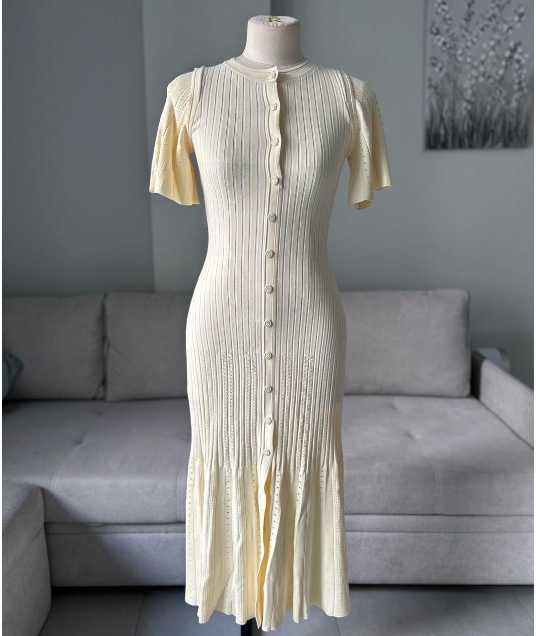 SANDRO Желтое повседневное платье, фото 6