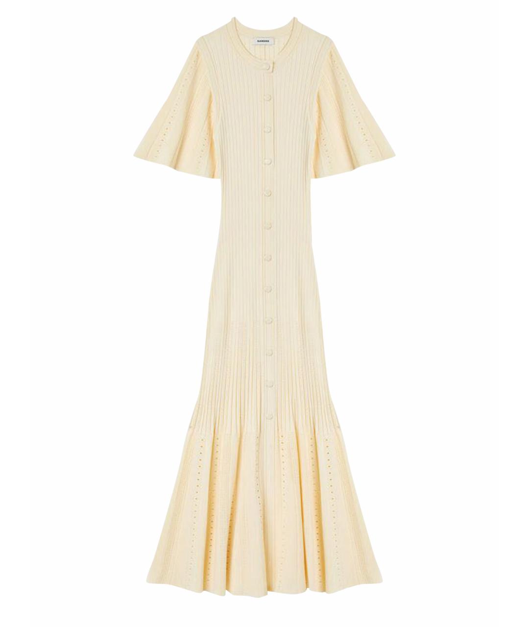 SANDRO Желтое повседневное платье, фото 1