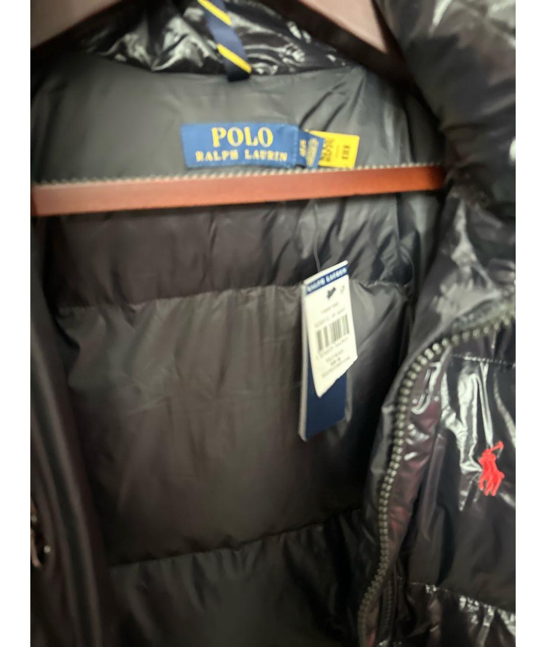 POLO RALPH LAUREN Черный пуховик, фото 3