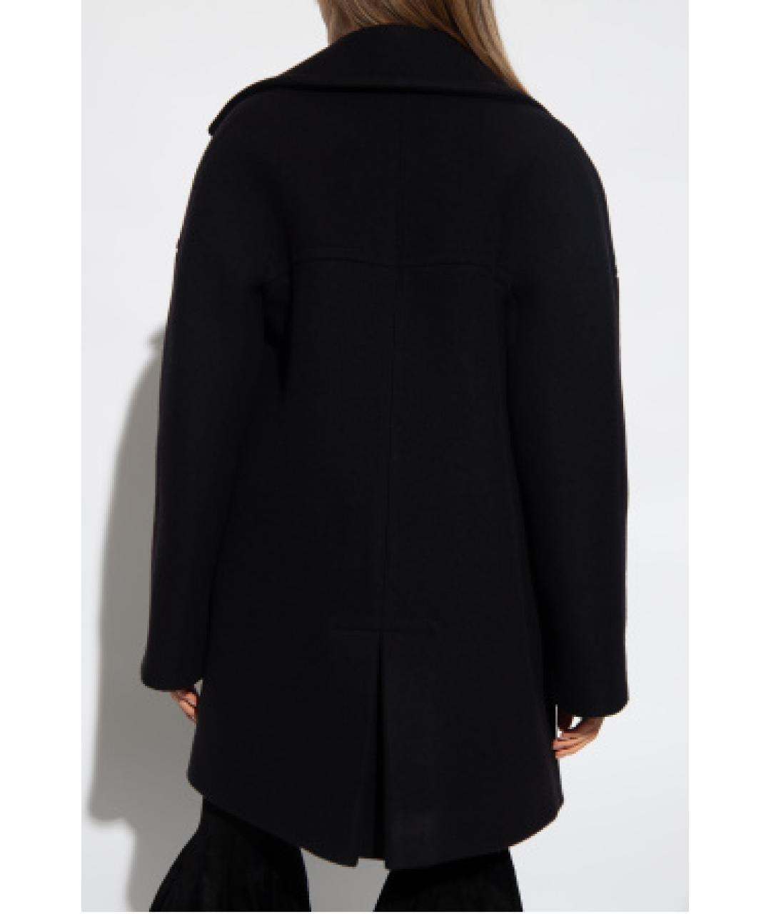 ALAIA Черное шерстяное пальто, фото 3