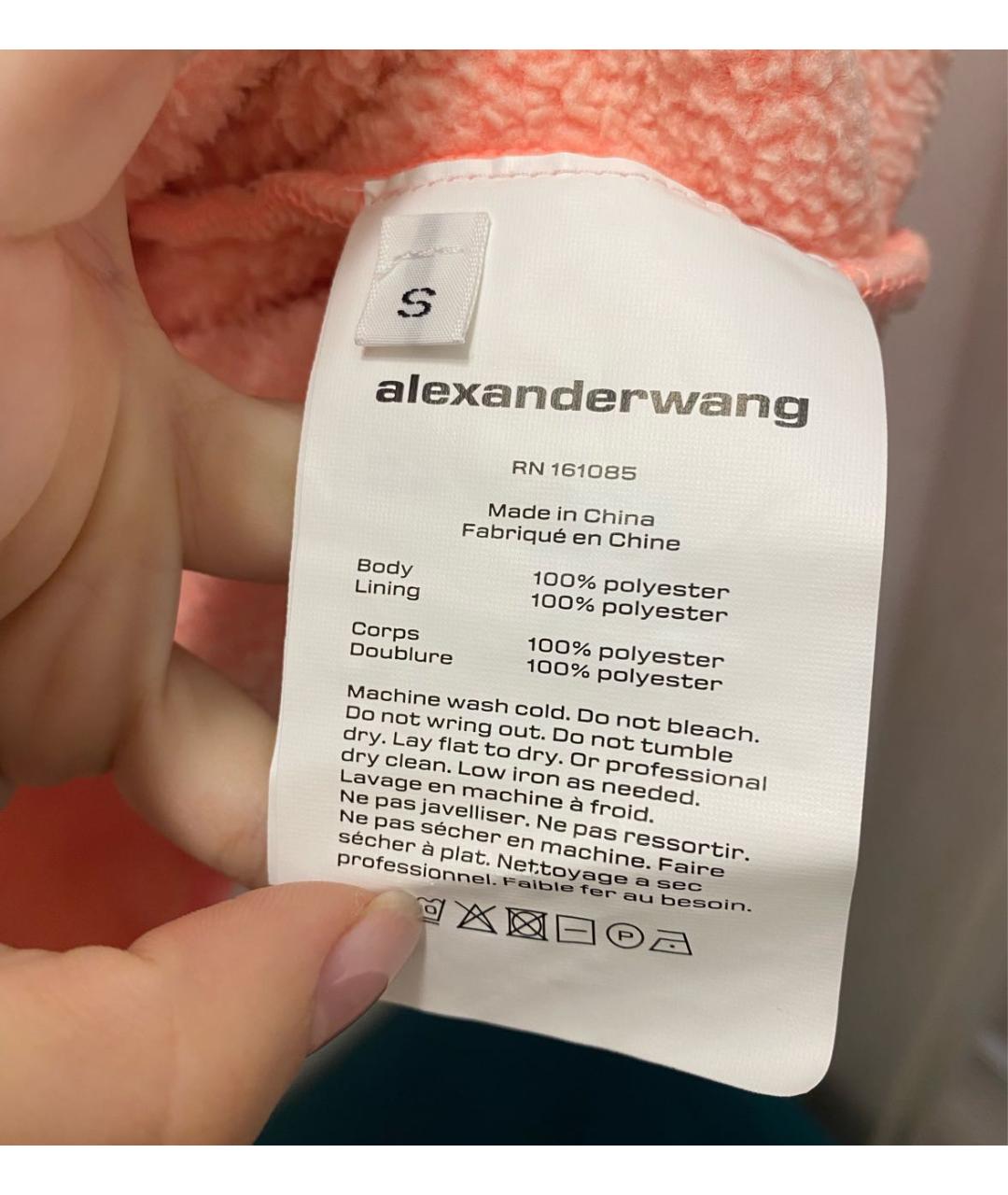 ALEXANDER WANG Оранжевый полиэстеровый спортивные костюмы, фото 7