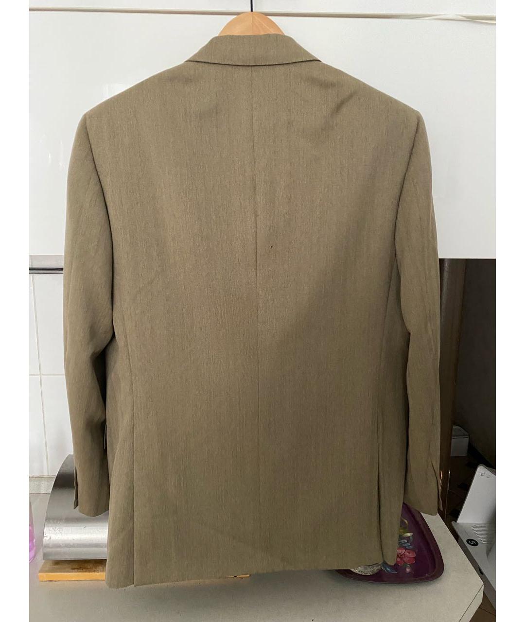 BRIONI Бежевый шерстяной пиджак, фото 2
