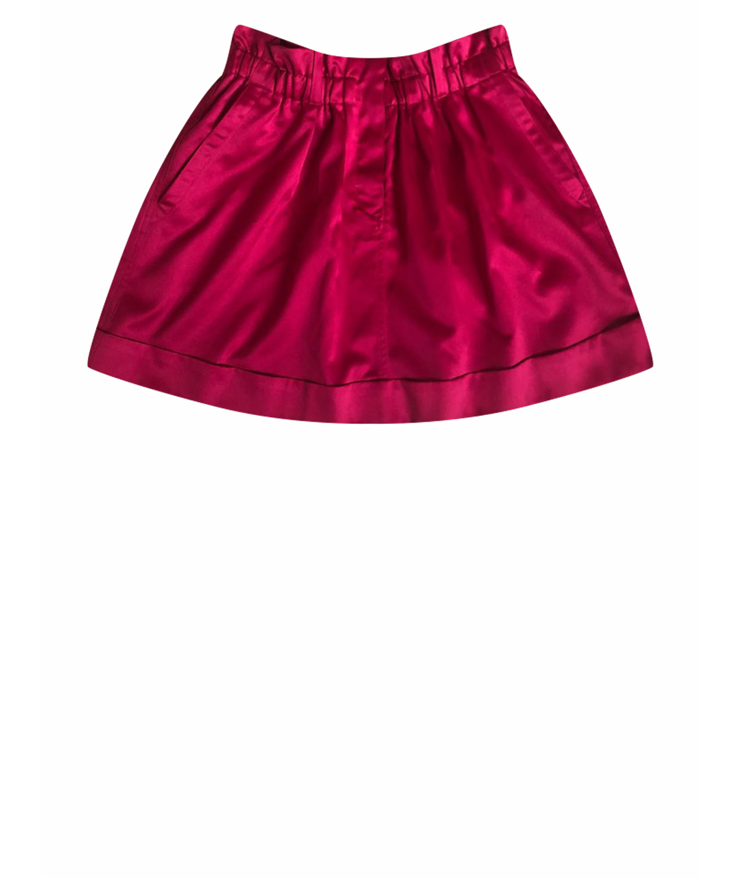 LOVE MOSCHINO Фуксия полиэстеровая юбка мини, фото 1