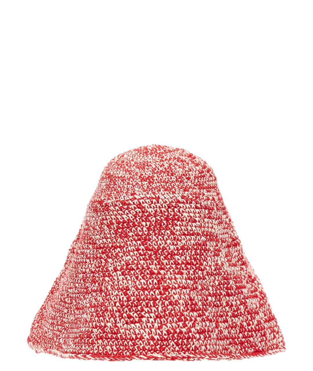 GANNI Красная хлопковая шляпа, фото 3