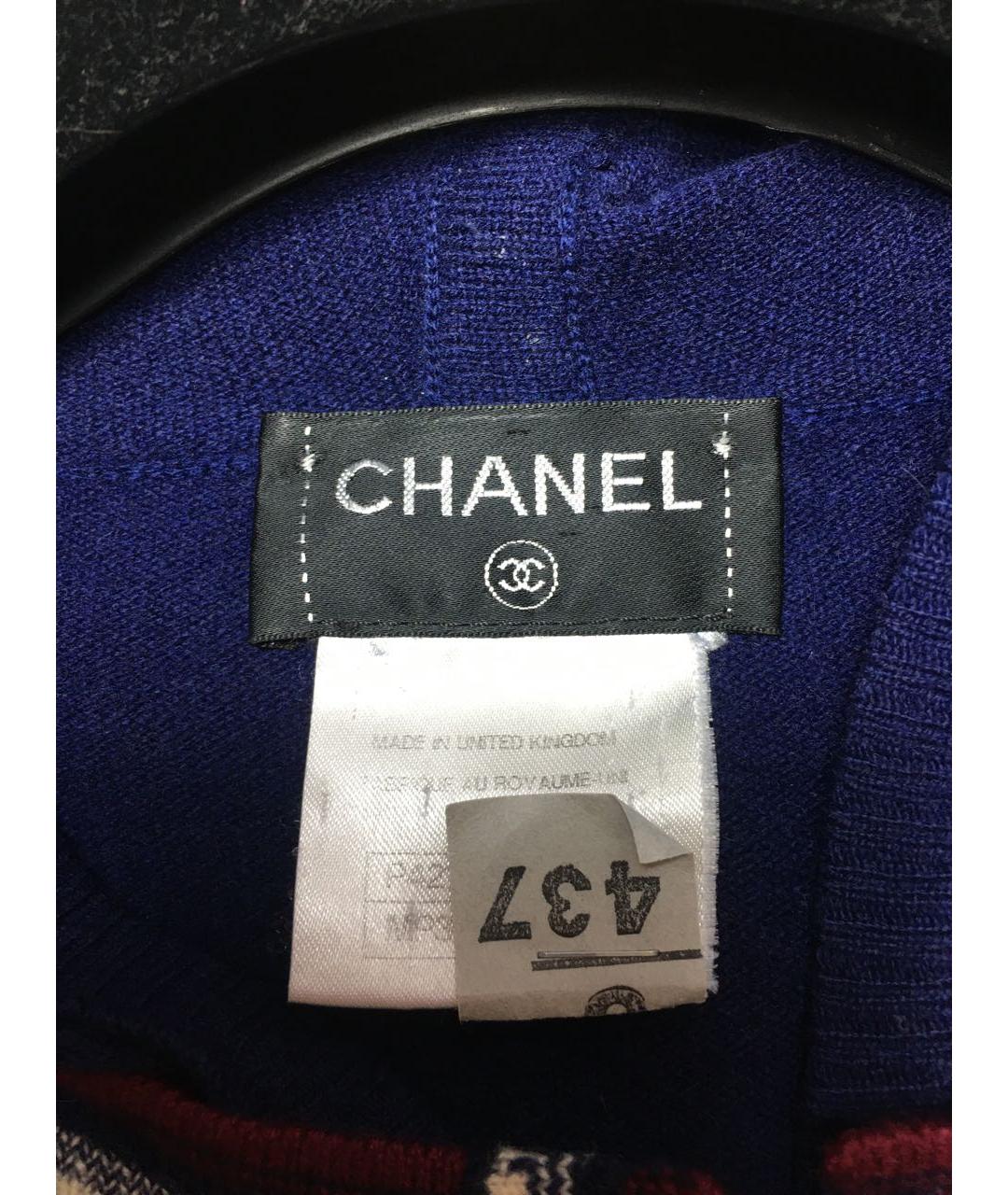 CHANEL Темно-синий кашемировый кардиган, фото 6