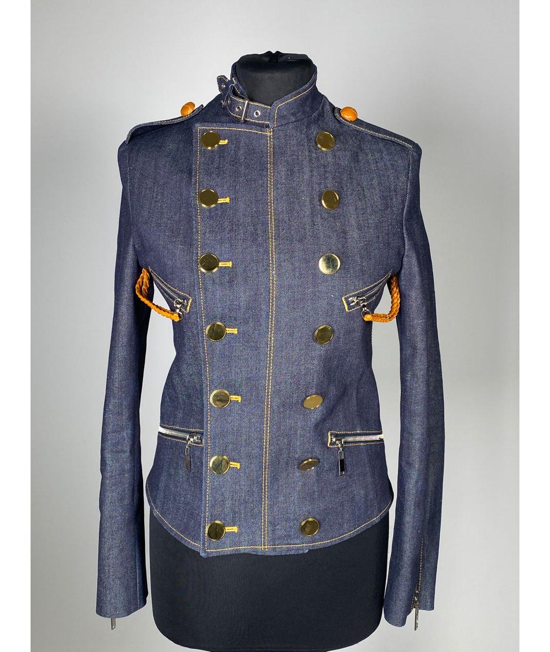 LOUIS VUITTON PRE-OWNED Синий хлопковый жакет/пиджак, фото 9