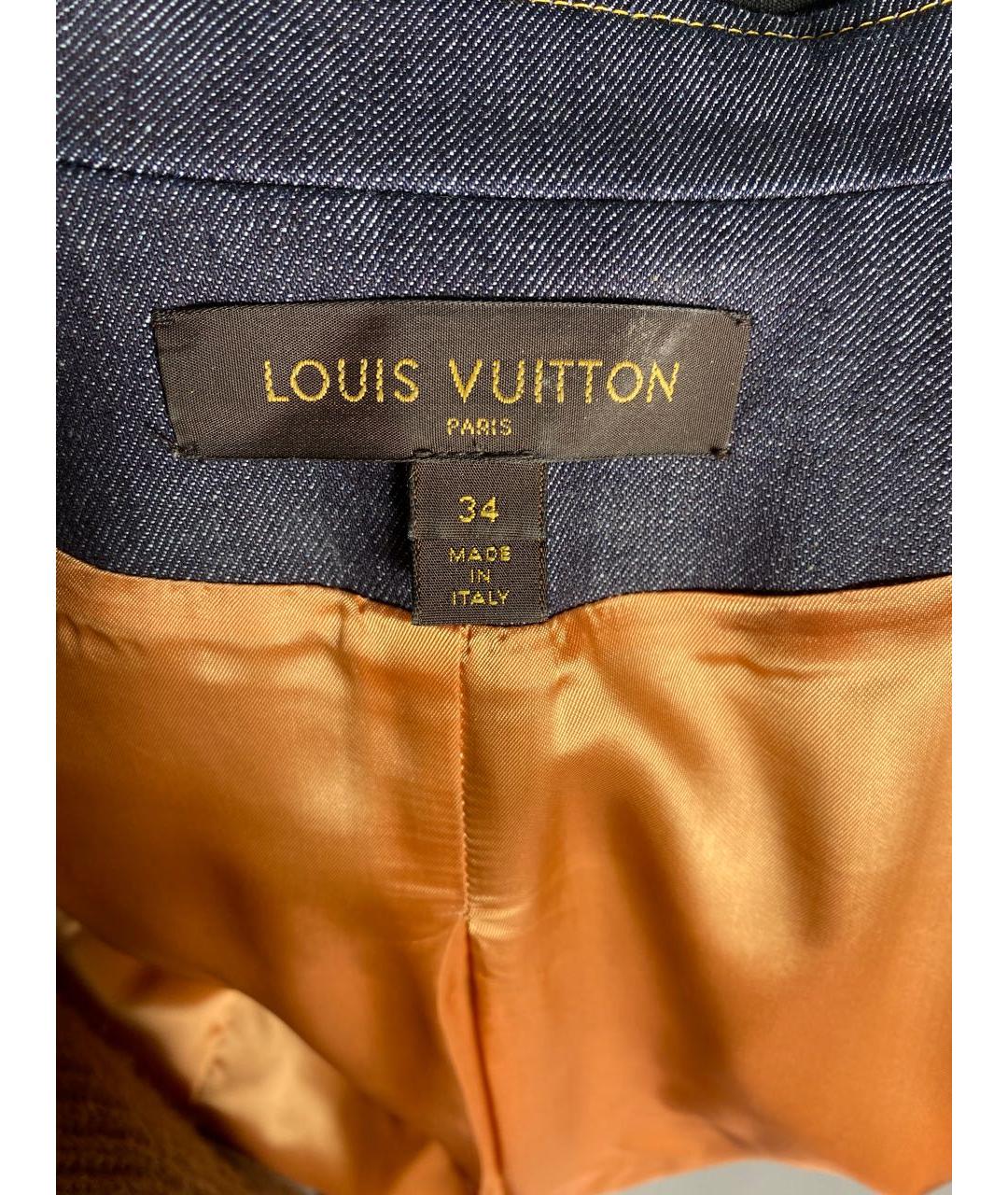 LOUIS VUITTON PRE-OWNED Синий хлопковый жакет/пиджак, фото 7