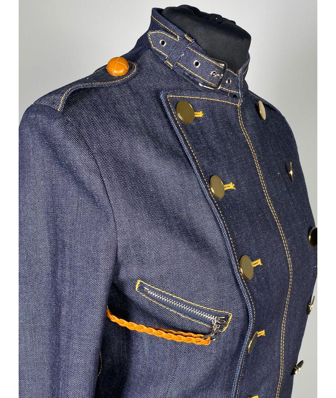 LOUIS VUITTON PRE-OWNED Синий хлопковый жакет/пиджак, фото 3
