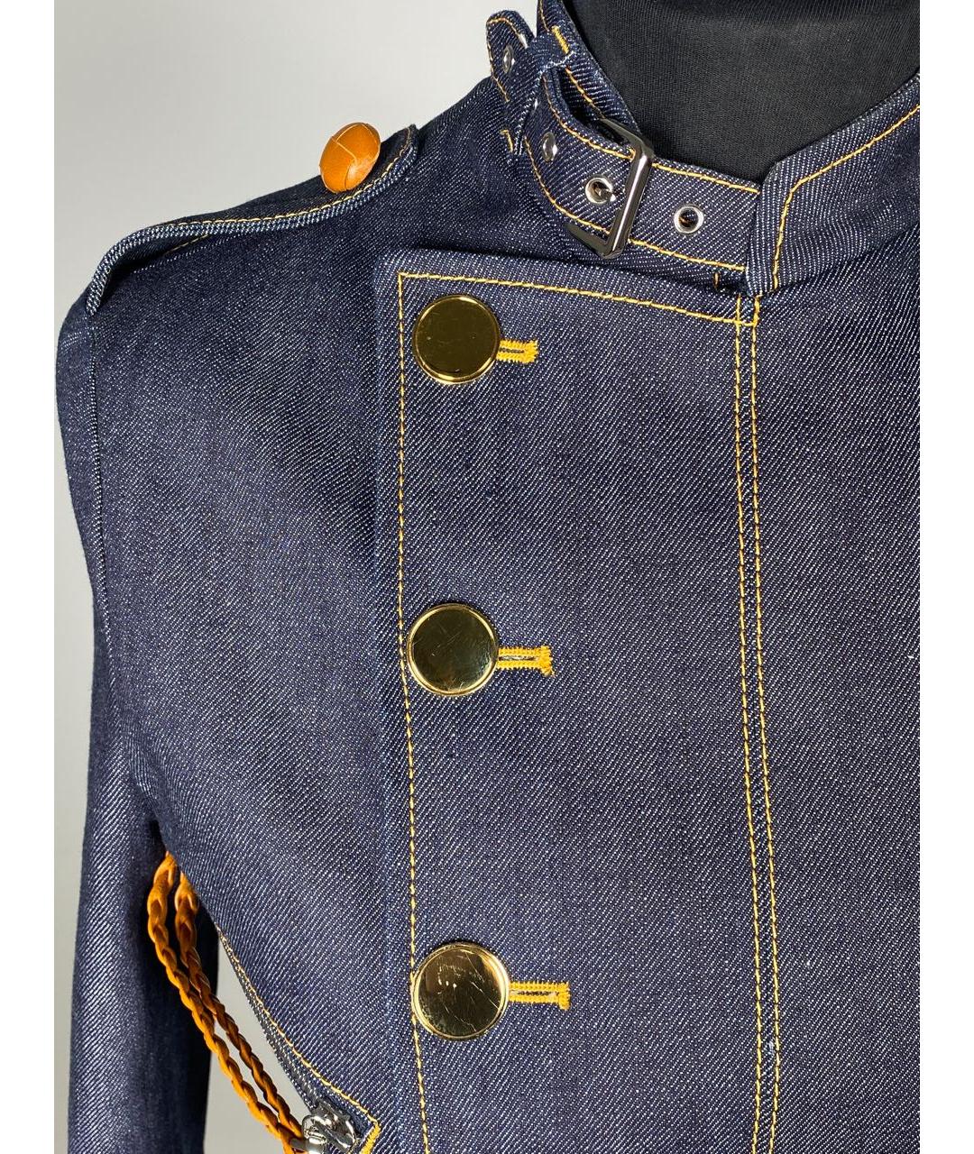 LOUIS VUITTON PRE-OWNED Синий хлопковый жакет/пиджак, фото 4