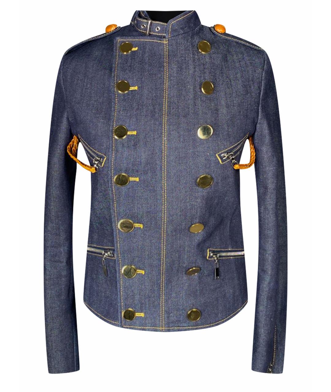 LOUIS VUITTON PRE-OWNED Синий хлопковый жакет/пиджак, фото 1