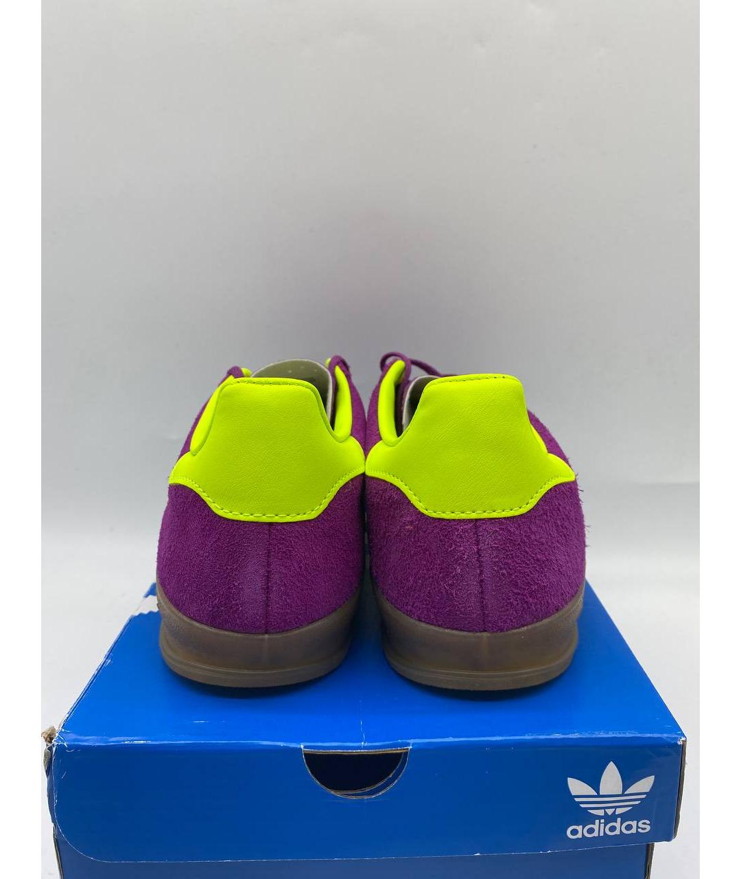 ADIDAS Фиолетовые замшевые низкие кроссовки / кеды, фото 4