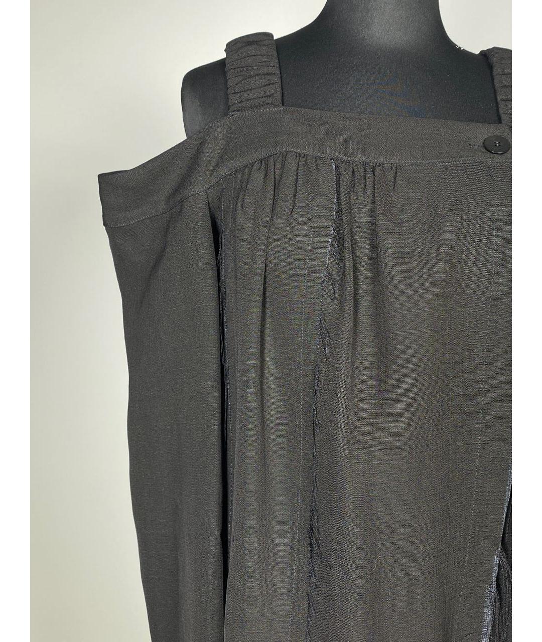 CELINE PRE-OWNED Черное хлопковое платье, фото 4
