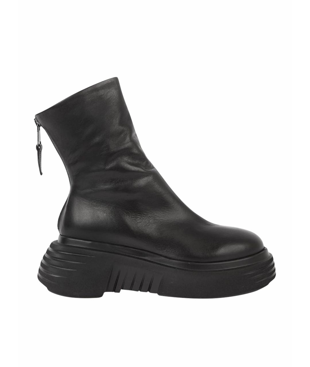 ELENA LACHI Черные кожаные ботинки, фото 1
