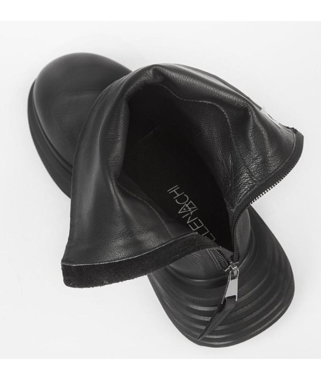 ELENA LACHI Черные кожаные ботинки, фото 5