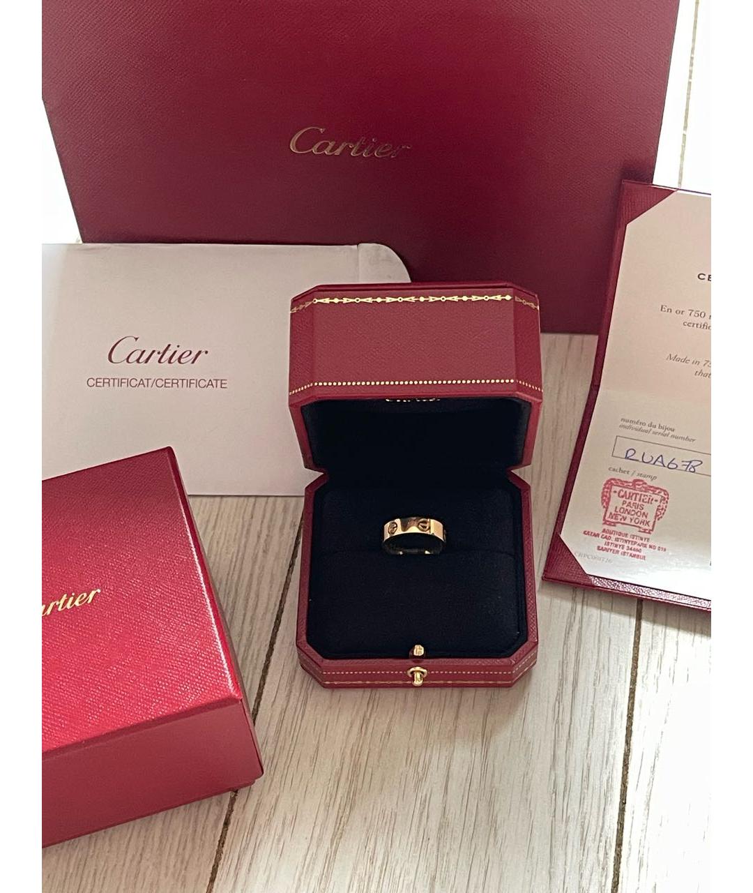 CARTIER Желтое кольцо из желтого золота, фото 4