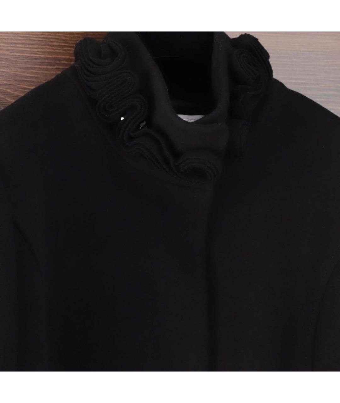 BLUGIRL Черное шерстяное пальто, фото 4