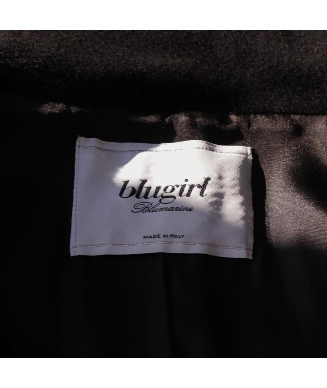 BLUGIRL Черное шерстяное пальто, фото 3