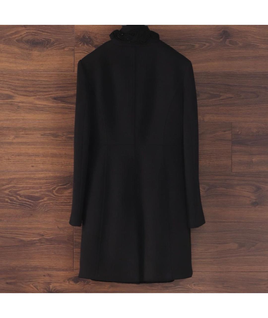 BLUGIRL Черное шерстяное пальто, фото 2