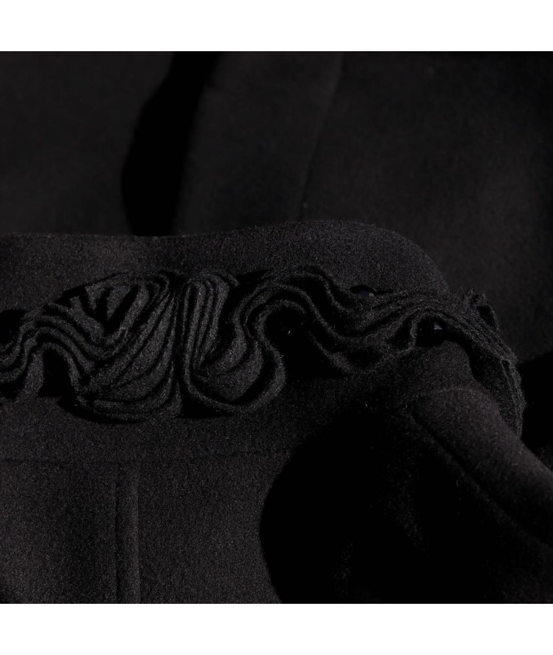 BLUGIRL Черное шерстяное пальто, фото 7