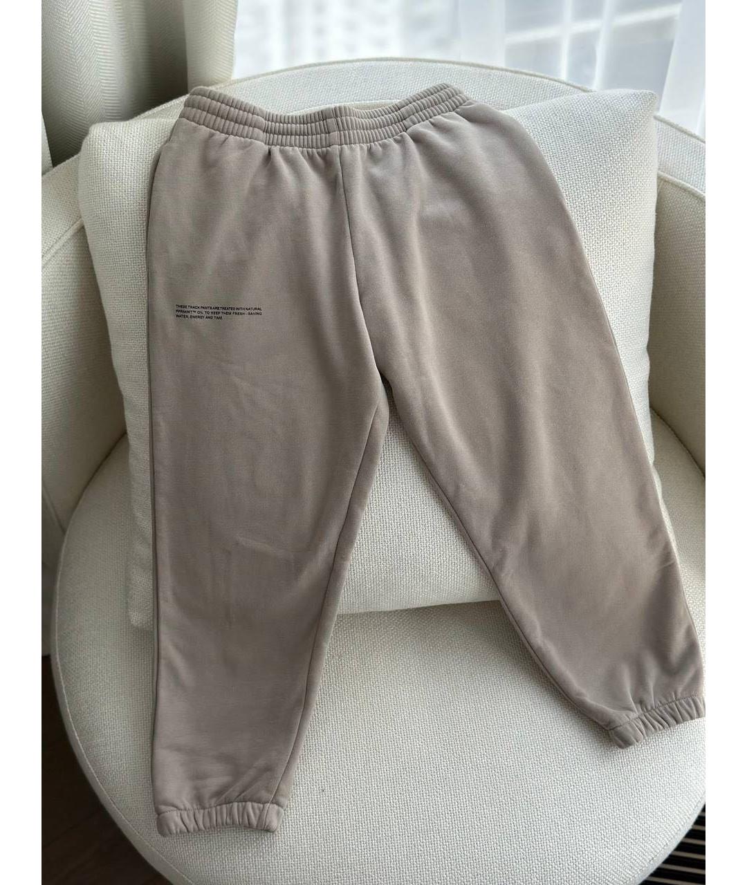 THE PANGAIA Бежевые хлопковые брюки и шорты, фото 2