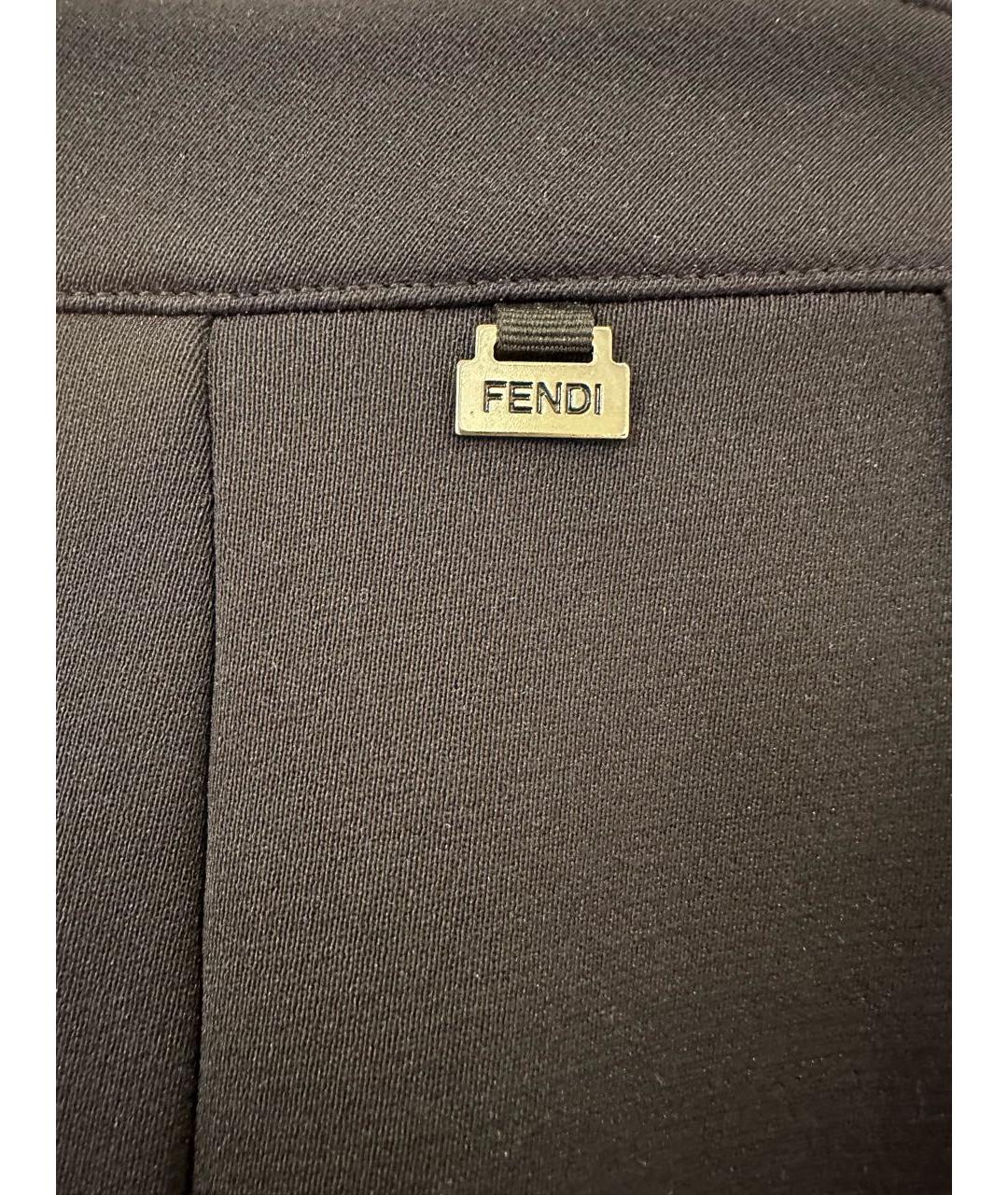FENDI Черные полиамидовые леггинсы и велосипедки, фото 6
