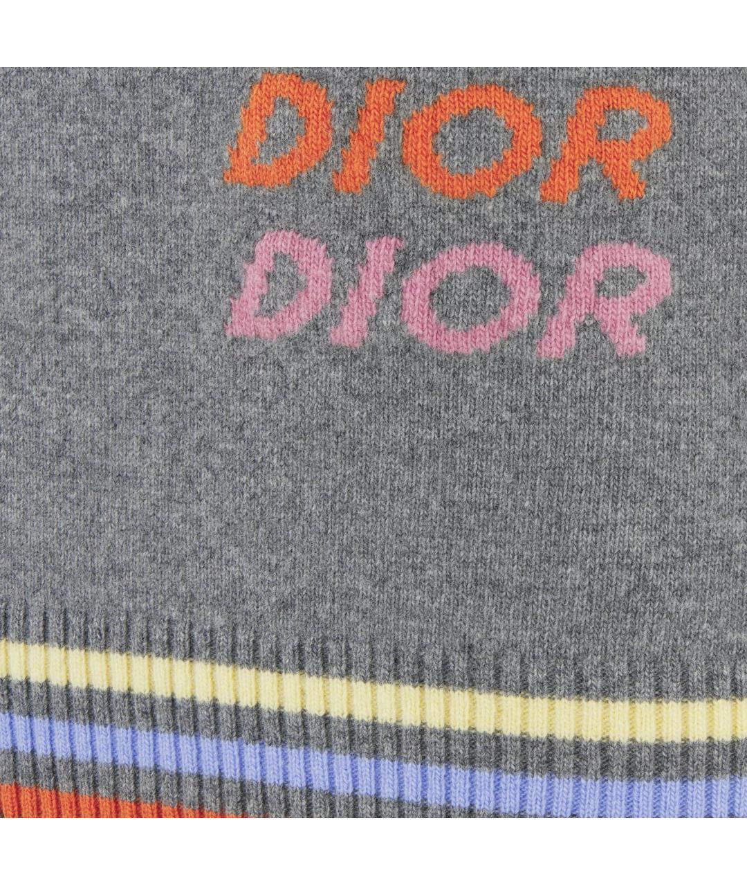 CHRISTIAN DIOR PRE-OWNED Серый кашемировый джемпер / свитер, фото 3