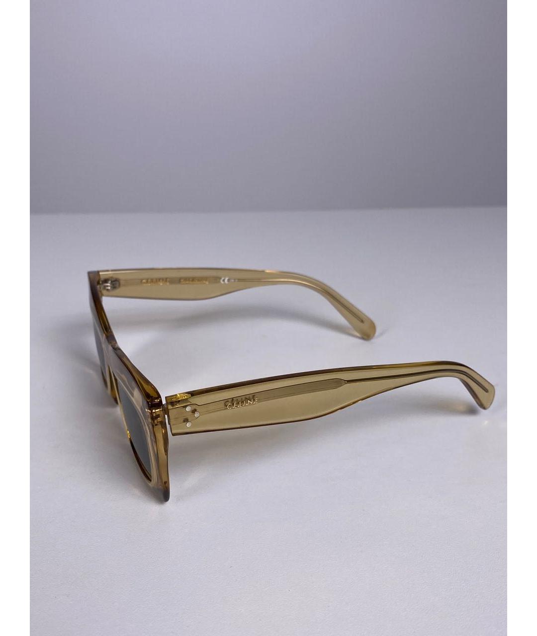 CELINE PRE-OWNED Оранжевое солнцезащитные очки, фото 3