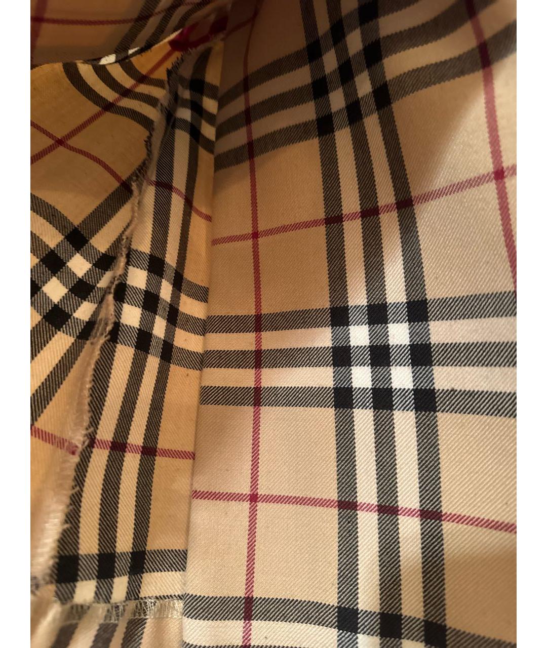 BURBERRY Коричневая шерстяная юбка, фото 4