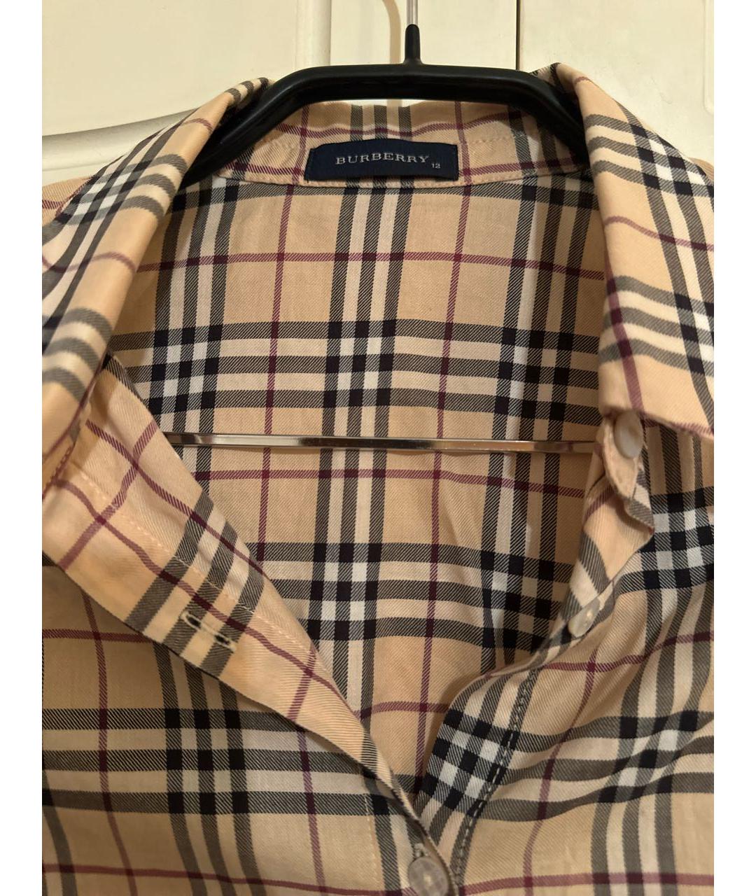 BURBERRY Коричневая рубашка/блузка, фото 3