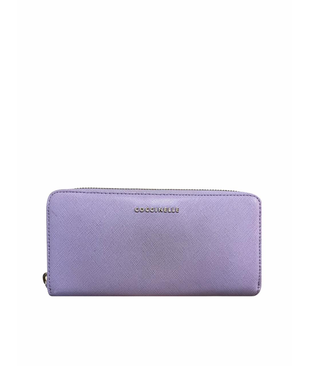 COCCINELLE Фиолетовый кожаный кошелек, фото 1