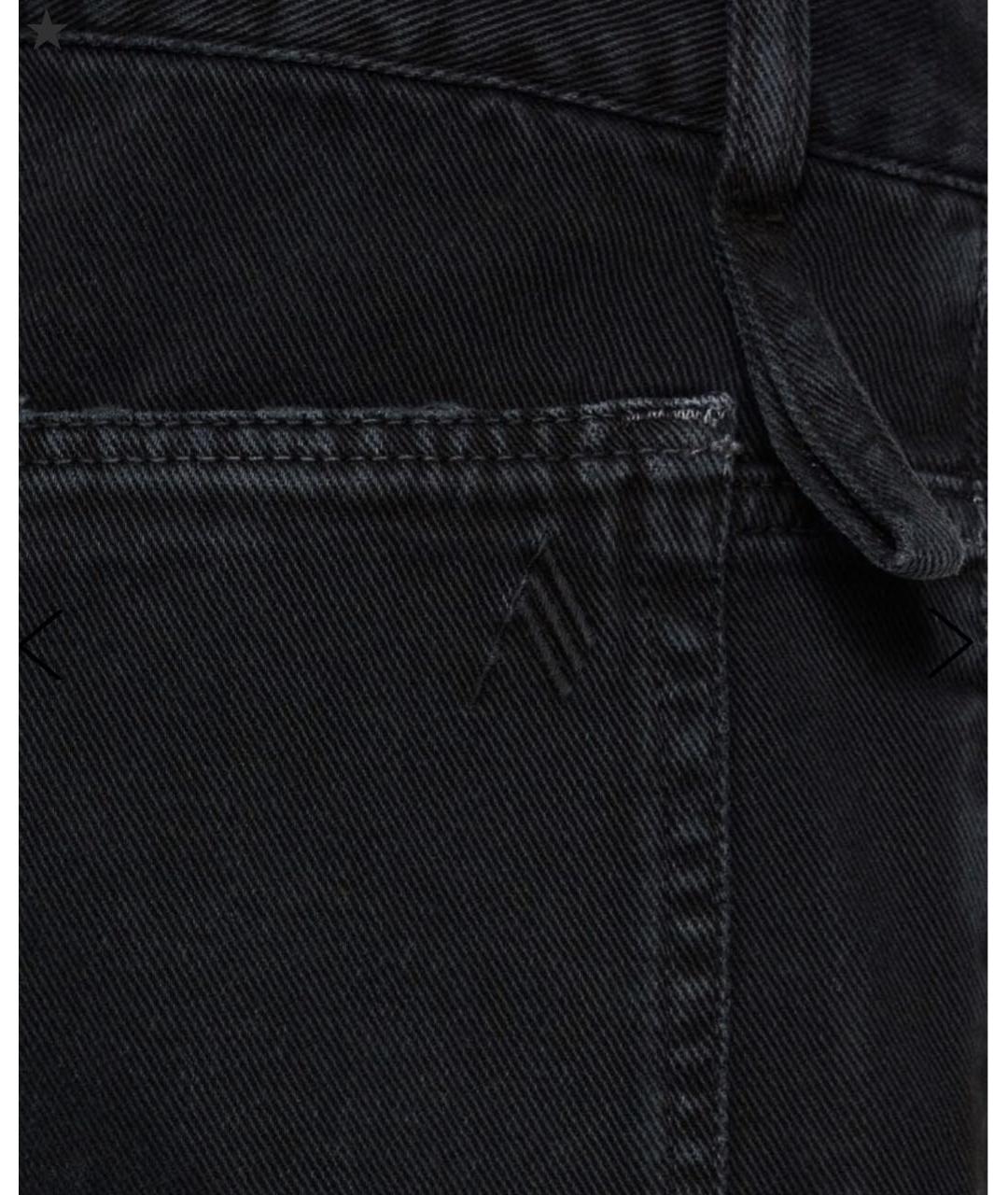 THE ATTICO Черные хлопковые джинсы клеш, фото 4