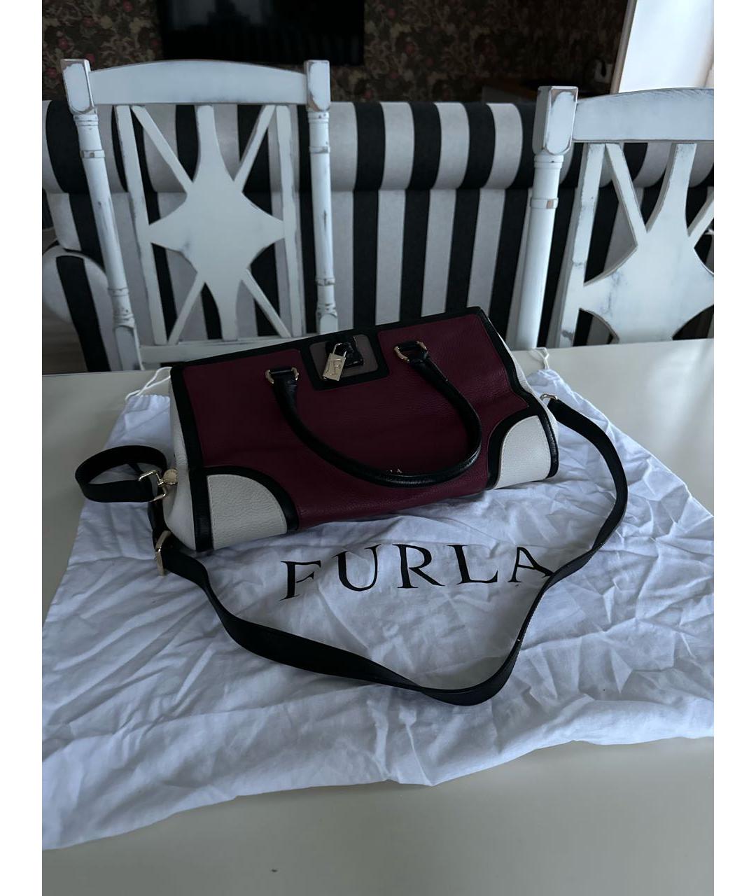 FURLA Мульти кожаная сумка с короткими ручками, фото 4