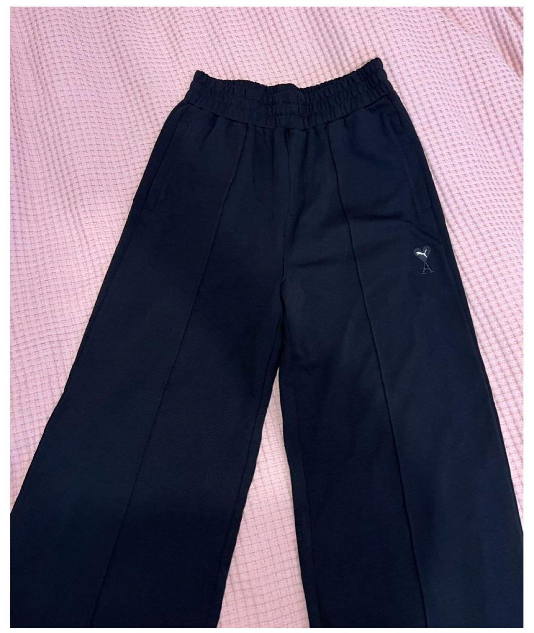 AMI Черные хлопковые спортивные брюки и шорты, фото 2