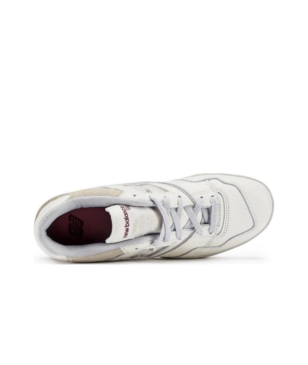 NEW BALANCE Белые кроссовки из искусственной кожи, фото 3