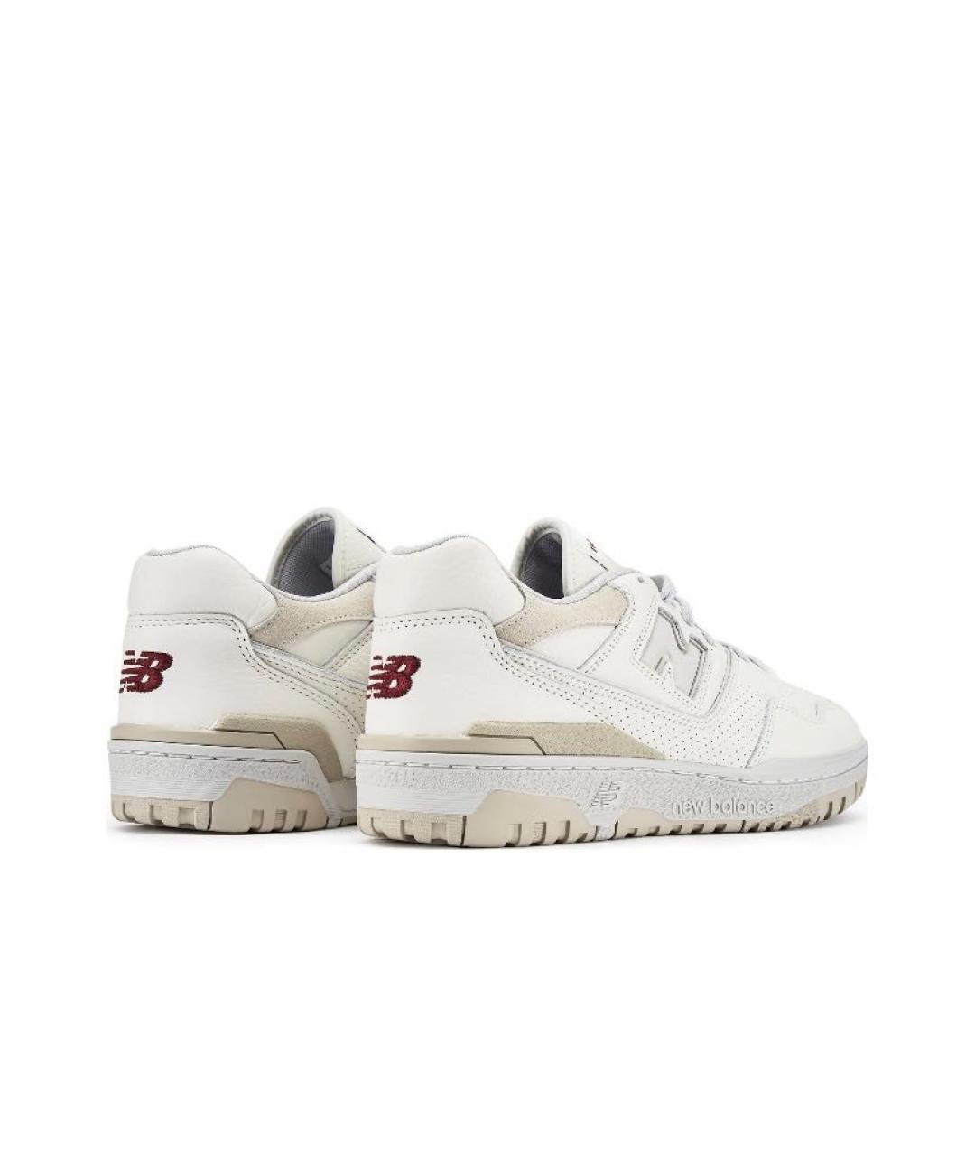 NEW BALANCE Белые кроссовки из искусственной кожи, фото 4