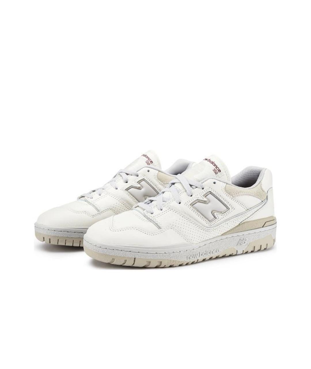NEW BALANCE Белые кроссовки из искусственной кожи, фото 2