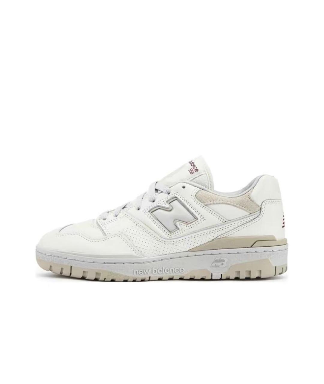 NEW BALANCE Белые кроссовки из искусственной кожи, фото 5